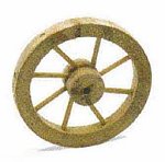 Wooden Wagon Wheel<br> 5 cm Diameter